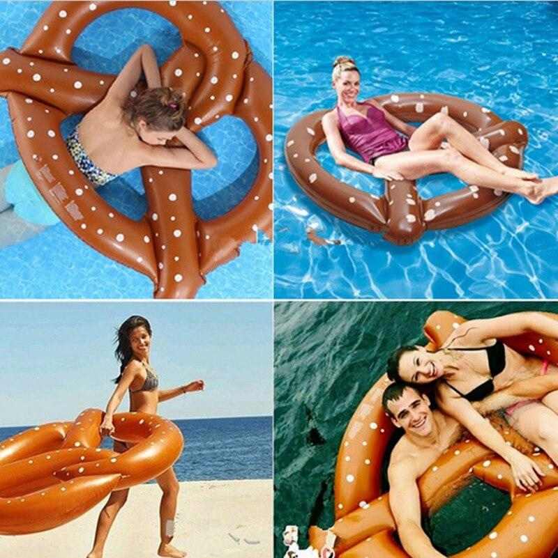 Bouée gonflable bretzel - bleublancbeauf.com