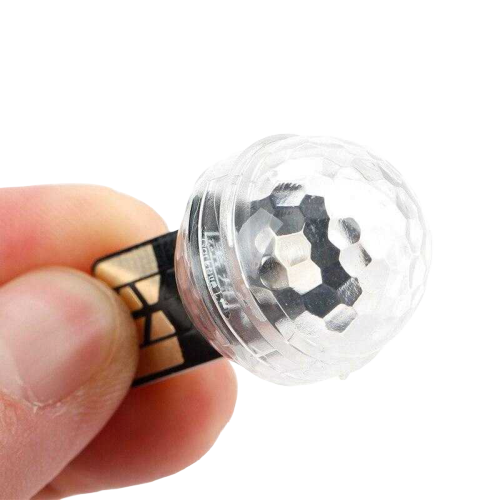 Mini boule à disco pour voiture - bleublancbeauf.com