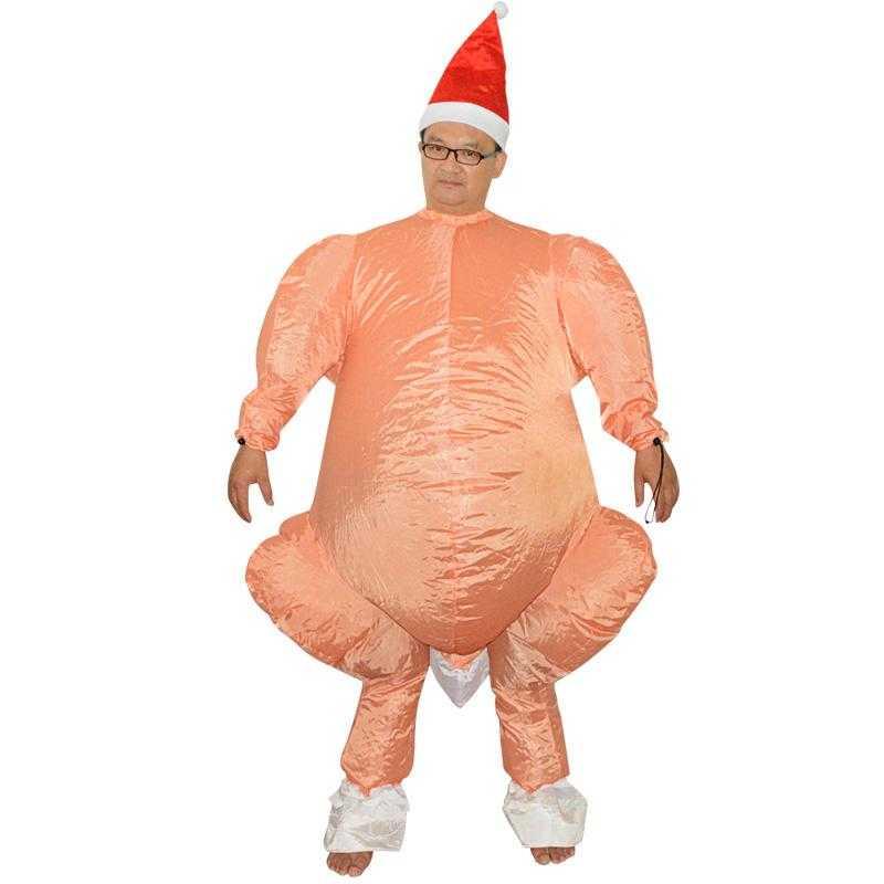 Déguisement gonflable dinde de noël - bleublancbeauf.com