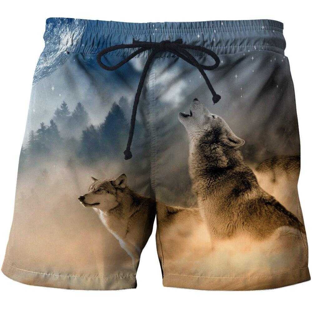 Short de bain loup - bleublancbeauf.com