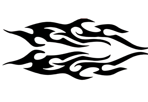 Stickers flamme tuning - bleublancbeauf.com