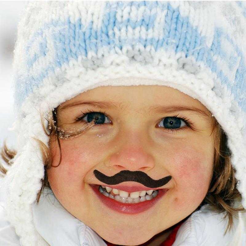 Autocollant moustache - bleublancbeauf.com