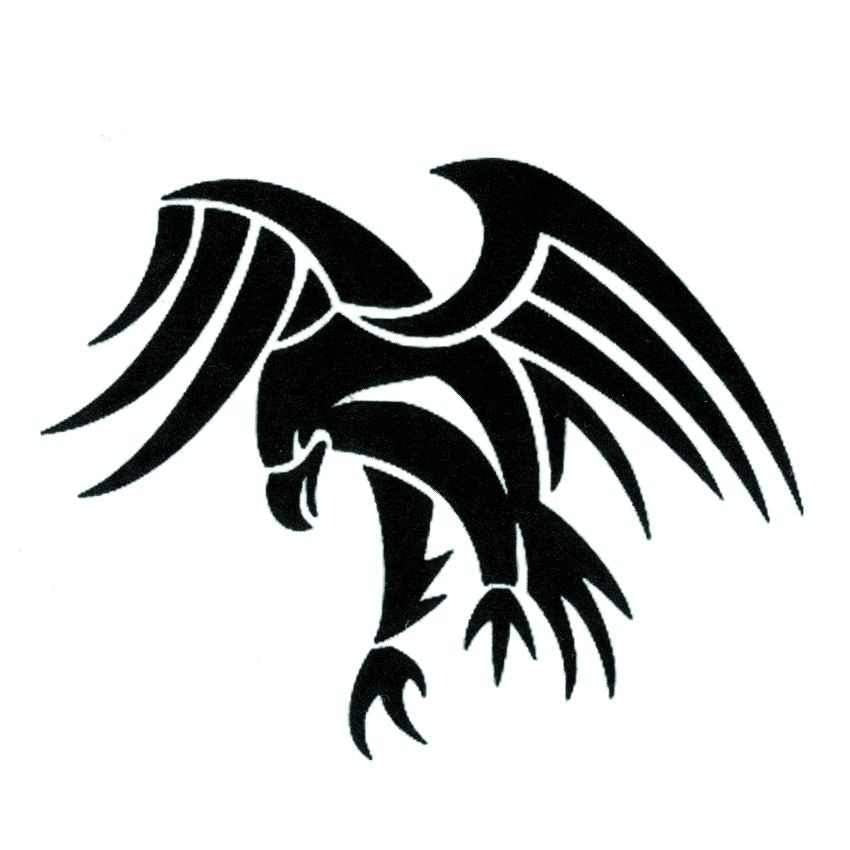 Tatouage éphémère aigle - bleublancbeauf.com