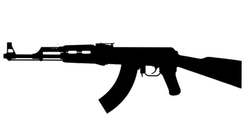 Tatouage éphémère kalashnikov - bleublancbeauf.com