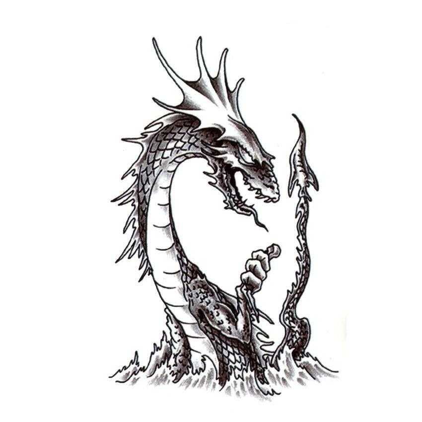 Tatouage éphémère monstre du Loch Ness - bleublancbeauf.com