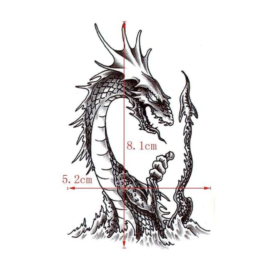 Tatouage éphémère monstre du Loch Ness - bleublancbeauf.com