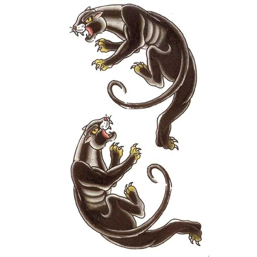 Tatouage éphémère panthère - bleublancbeauf.com