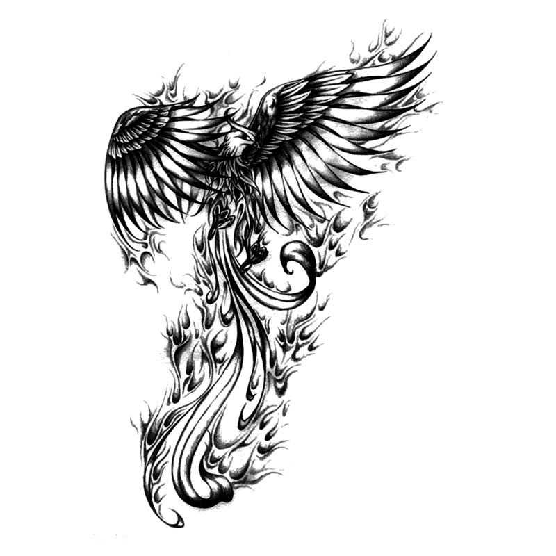 Tatouage éphémère Phoenix - bleublancbeauf.com