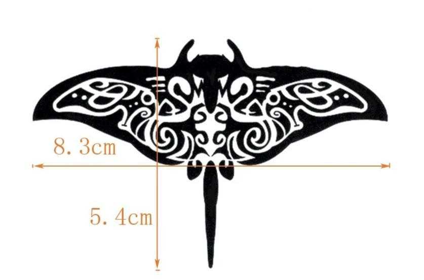 Tatouage éphémère raie manta - bleublancbeauf.com