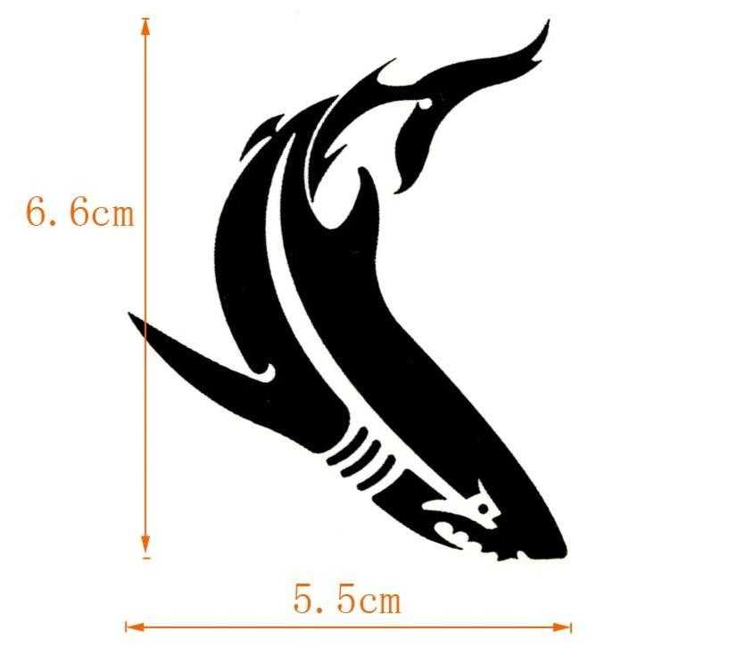 Tatouage éphémère requin - bleublancbeauf.com