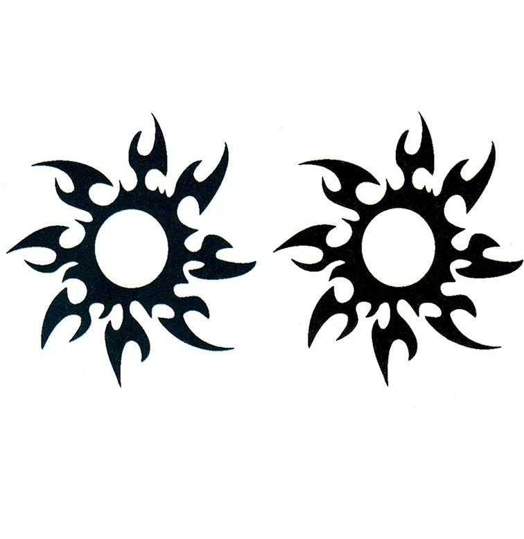 Tatouage éphémère shuriken - bleublancbeauf.com