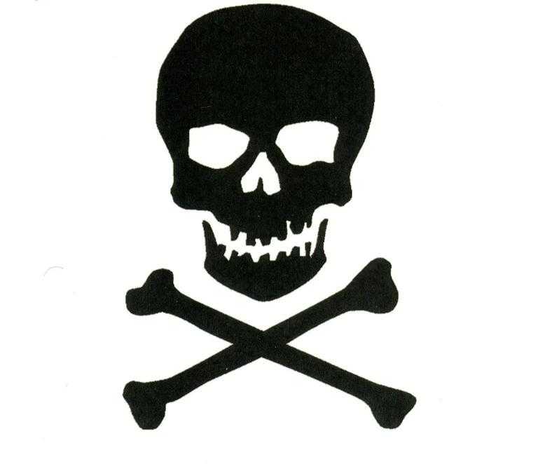 Tatouage éphémère tête de mort - bleublancbeauf.com