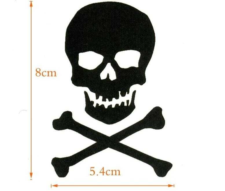 Tatouage éphémère tête de mort - bleublancbeauf.com
