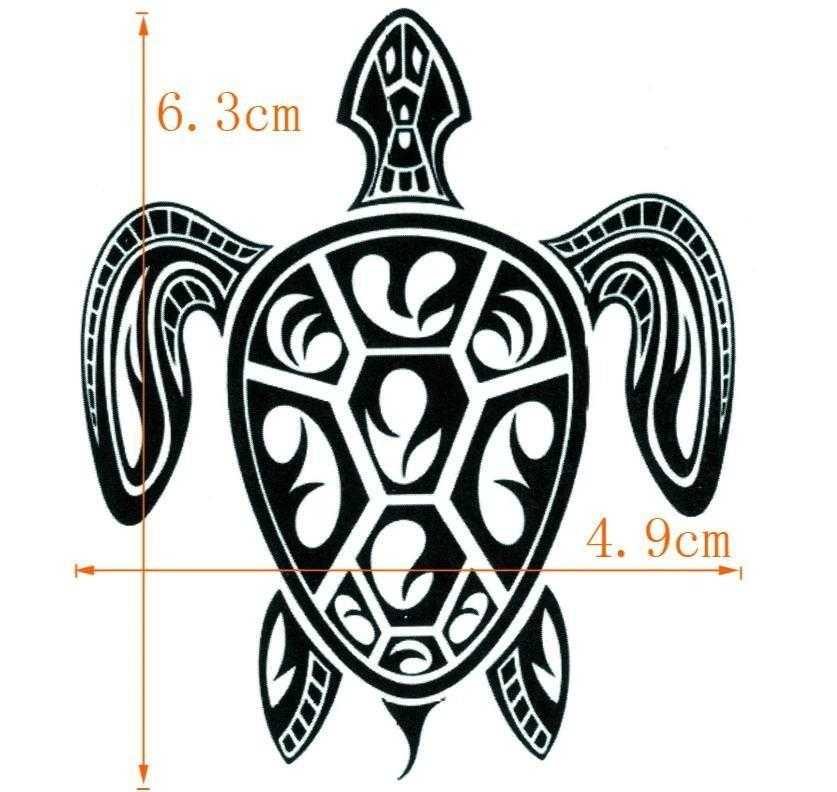 Tatouage éphémère tortue - bleublancbeauf.com