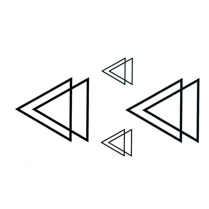 Tatouage éphémère triangle - bleublancbeauf.com
