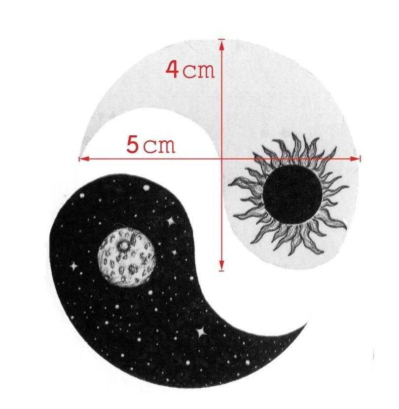Tatouage éphémère Yin et Yang - bleublancbeauf.com