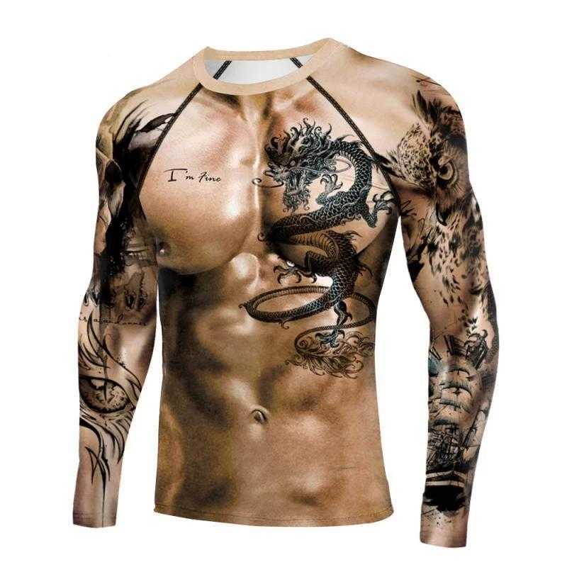 T-shirt bodybuilder dragon - bleublancbeauf.com