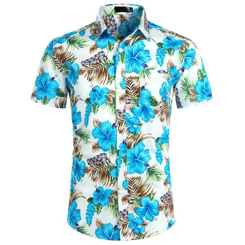 Chemise fleurie - bleublancbeauf.com