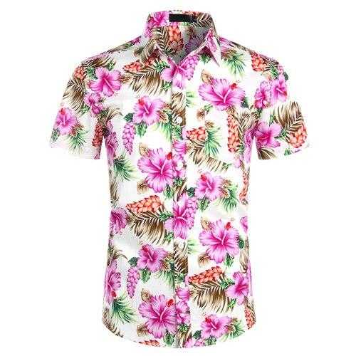 Chemise fleurie - bleublancbeauf.com