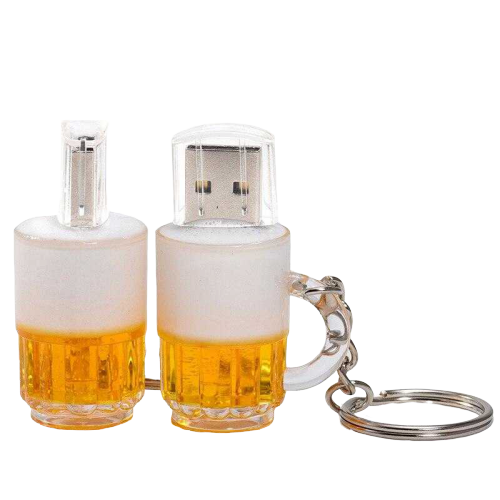 Clé USB bière - bleublancbeauf.com