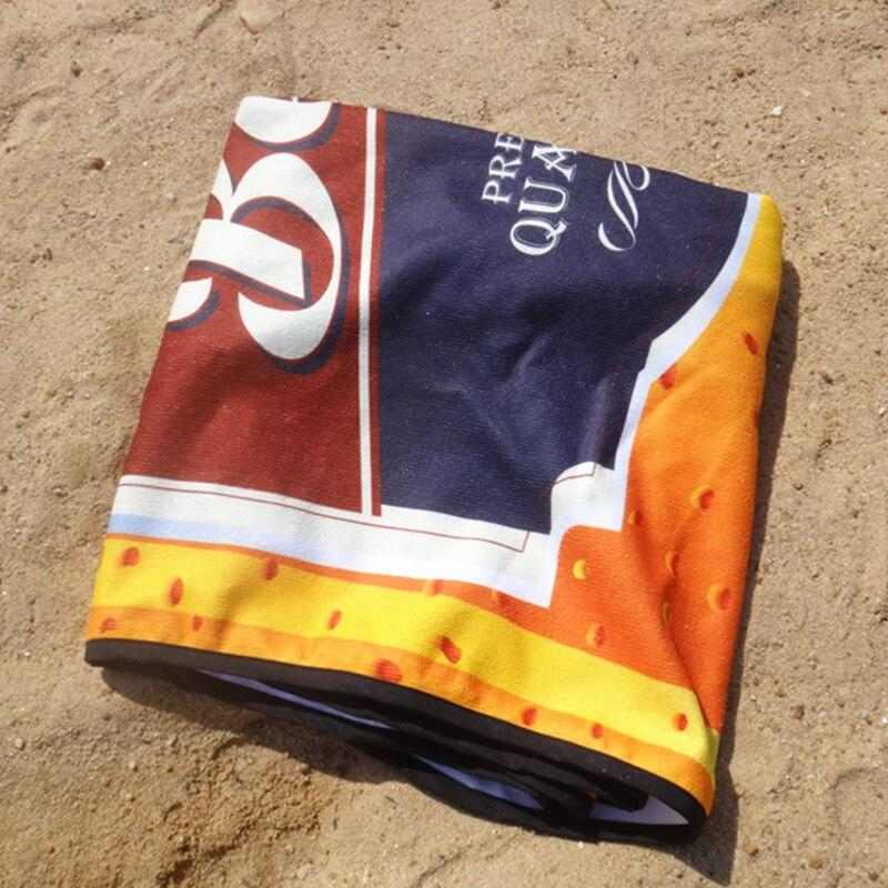 Serviette de plage bière - bleublancbeauf.com