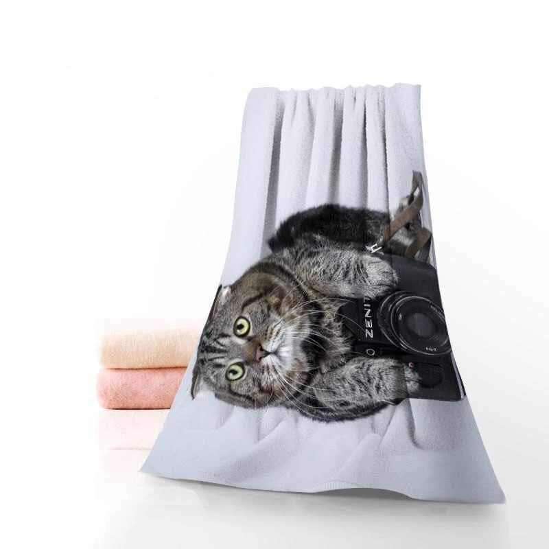 Serviette de plage chat - bleublancbeauf.com