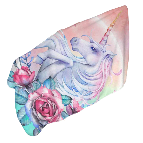 Serviette de plage licorne - bleublancbeauf.com