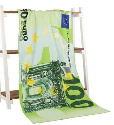 Serviette de plage monnaie - bleublancbeauf.com