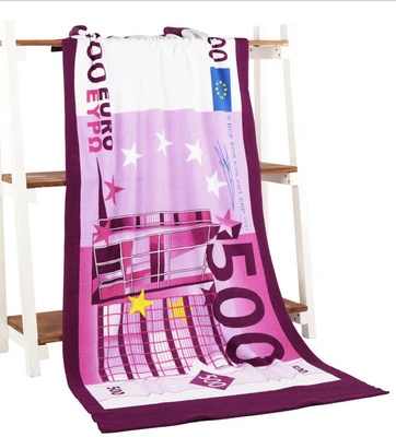 Serviette de plage monnaie - bleublancbeauf.com