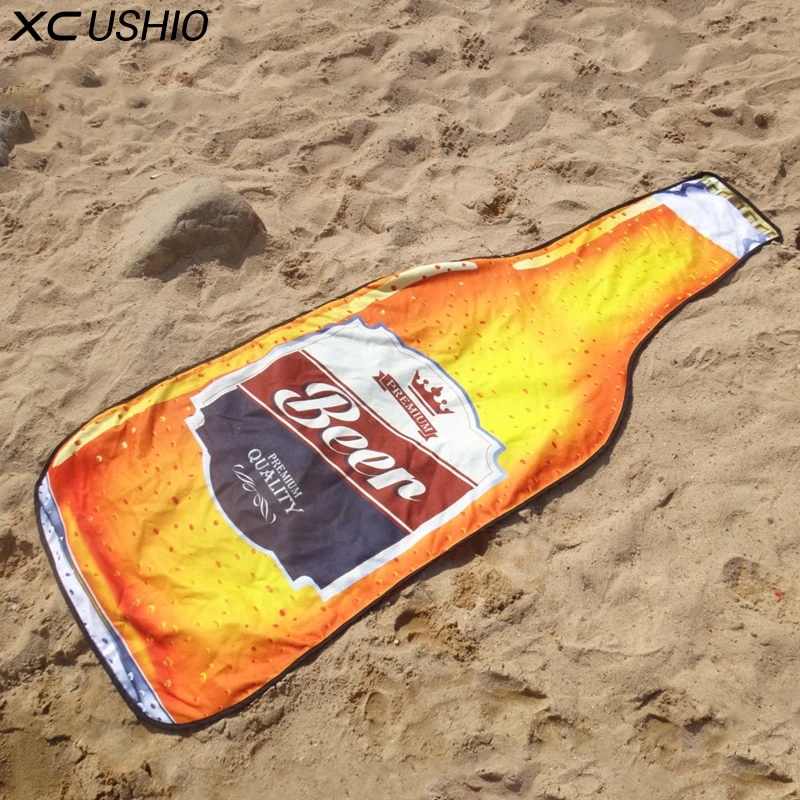 Serviette de plage bière - bleublancbeauf.com