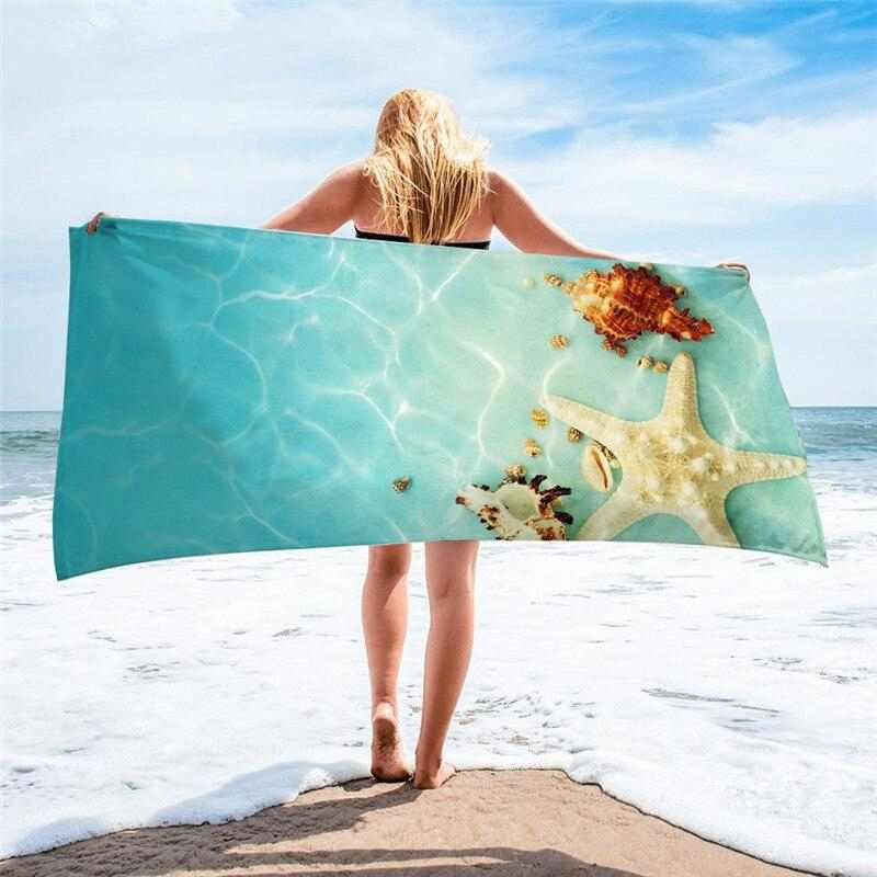 Serviette de plage océan - bleublancbeauf.com