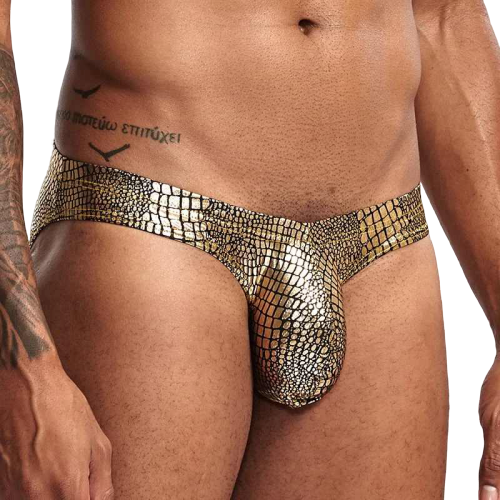 Slip fausse peau de serpent - bleublancbeauf.com