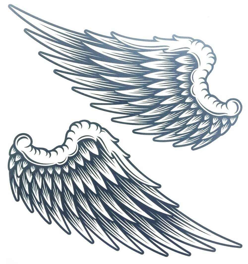 Tatouage éphémère aile d'aigle - bleublancbeauf.com