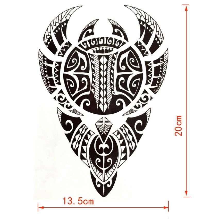 Tatouage éphémère totem tribal - bleublancbeauf.com