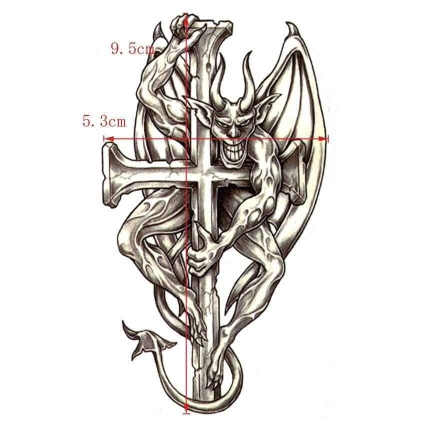 Tatouage éphémère diable - bleublancbeauf.com