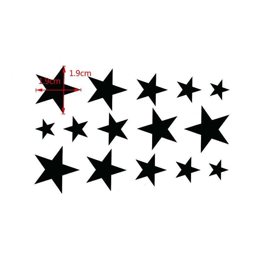 Tatouage éphémère étoile noir - bleublancbeauf.com
