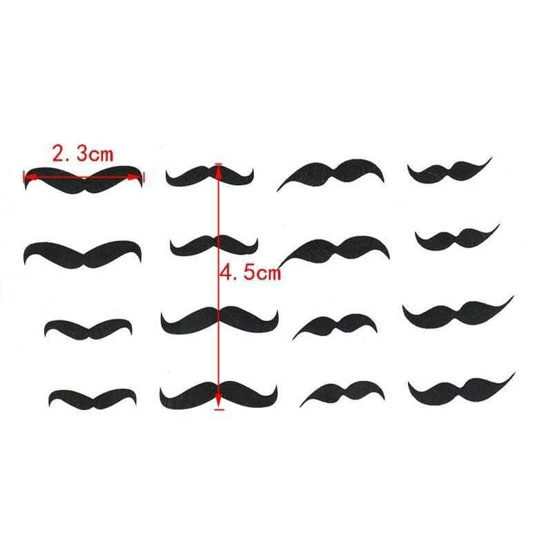 Tatouage éphémère moustache - bleublancbeauf.com