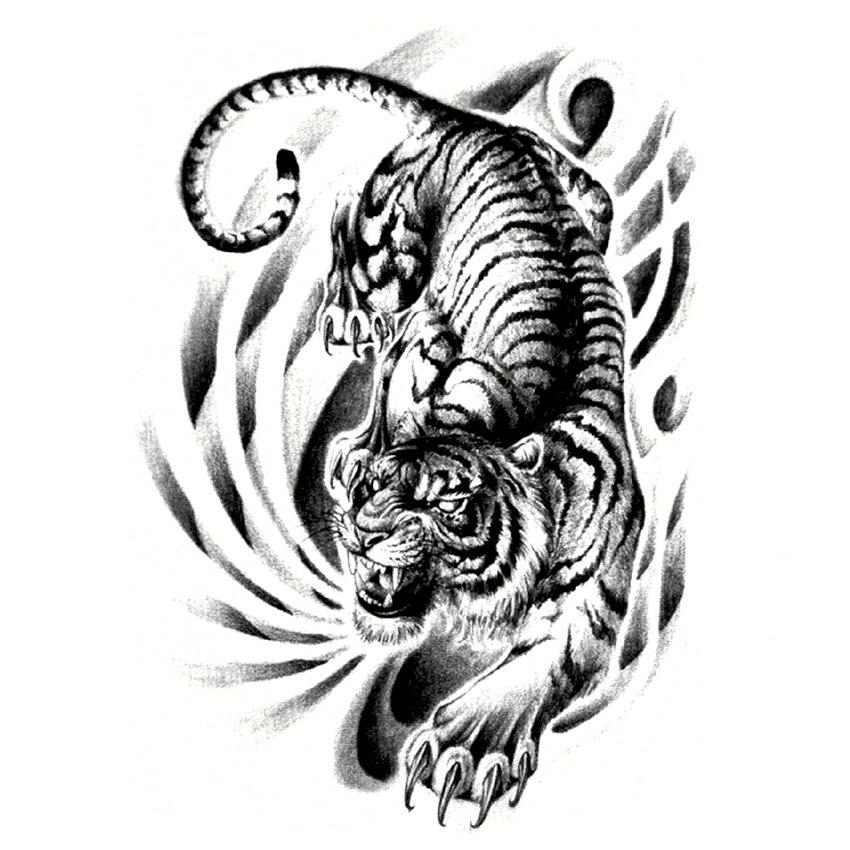 Tatouage éphémère félin - bleublancbeauf.com