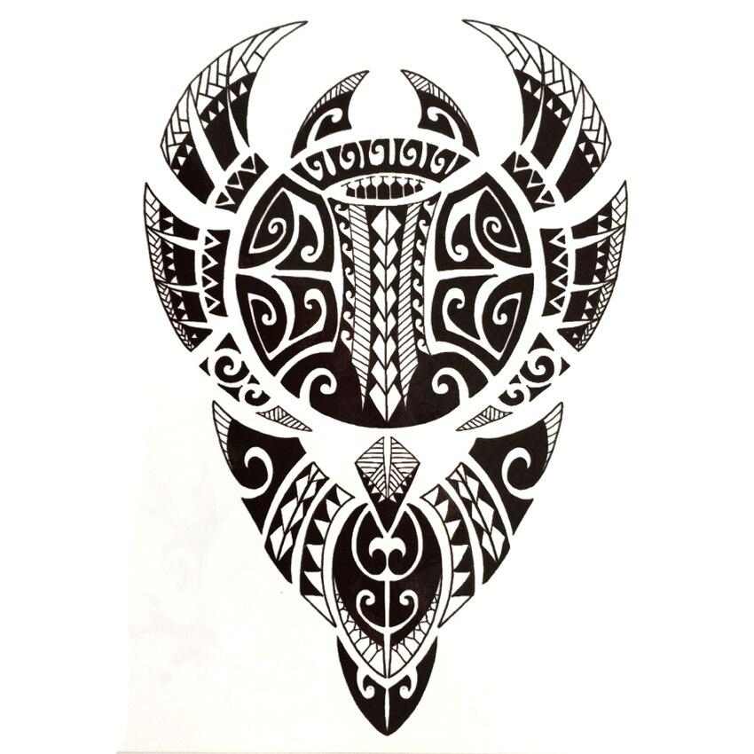 Tatouage éphémère totem tribal - bleublancbeauf.com